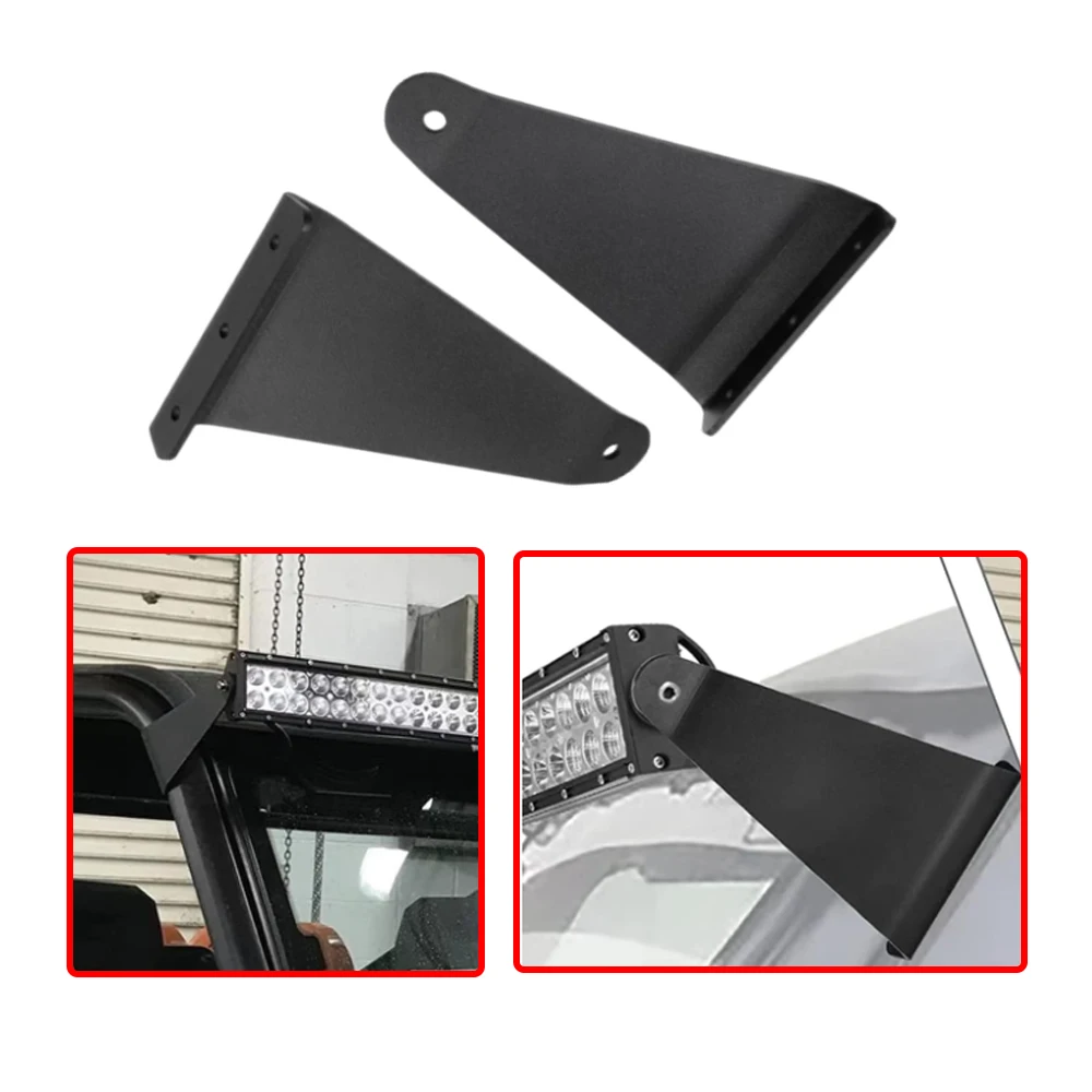 

For Polaris Ranger 570 900 1000 Full Size Cage Roof Windshield 50'' Curved Light Bar Bracket