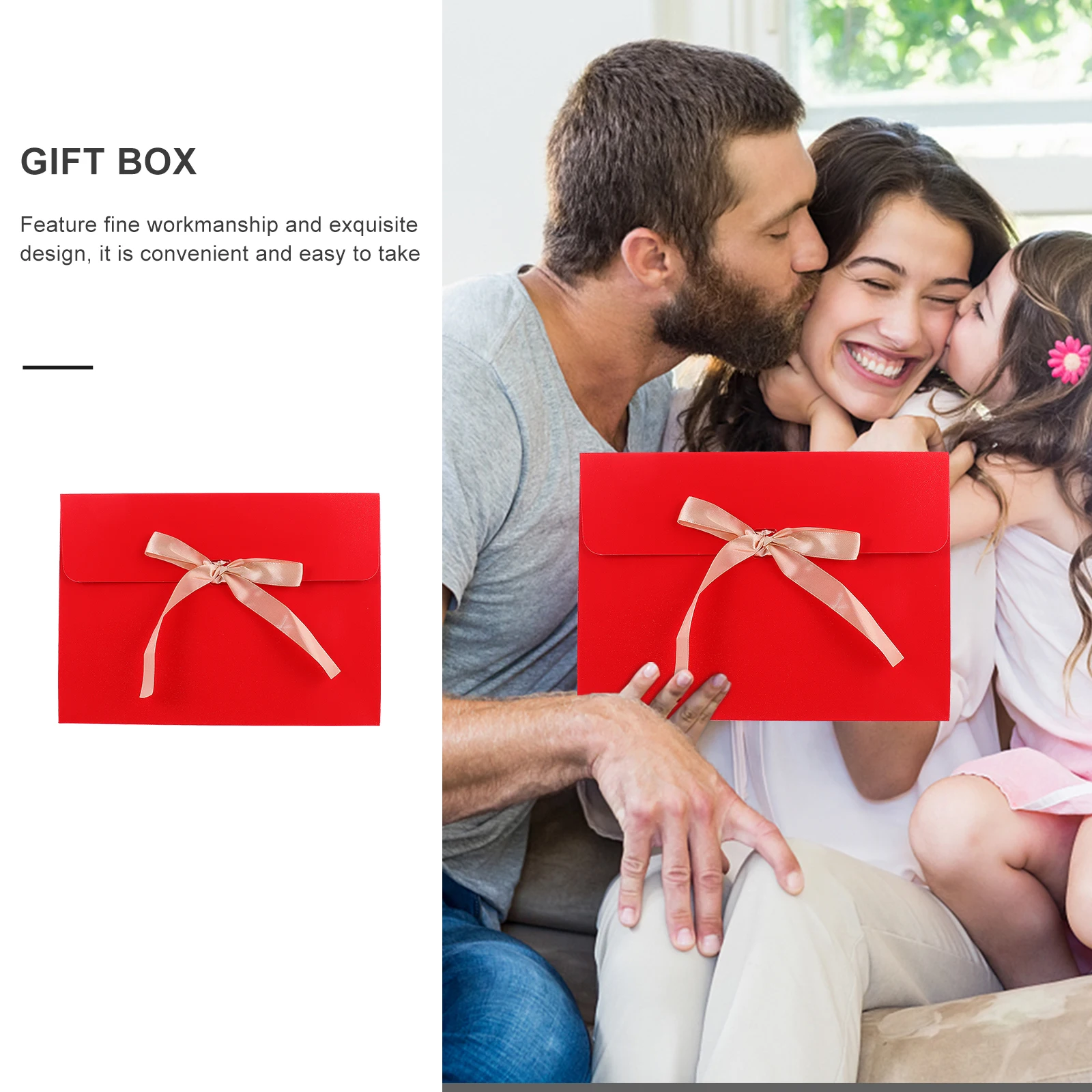 

6 Pcs Gift Box Party Decorative Packing Boxes Container Holiday Ribbon Celebration