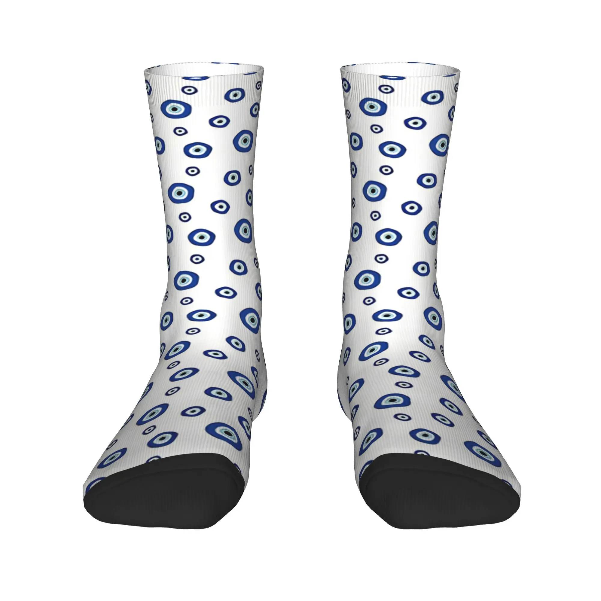 Nazar Evil Eye Stockings  Printed Fashion Socks Spring Anti-Slip Socks Adults Men Running Quality Socks