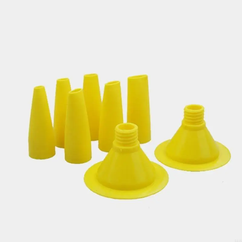 Reusable Sausage Caulking Tips and Cone Nozzles Caulk Nozzle Applicator 8x Replacement Extension Tool Supplies
