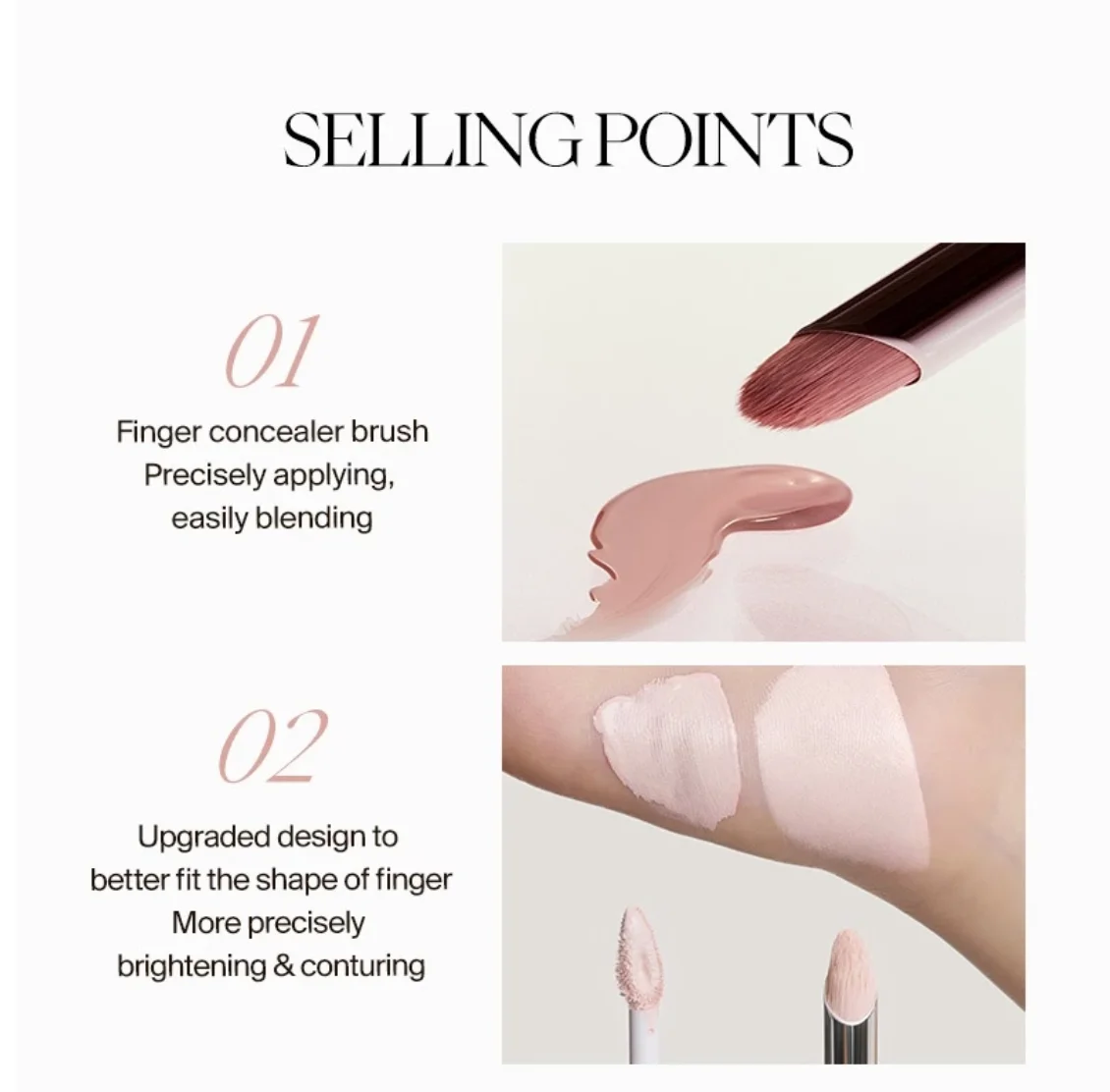 JOOCYEE CONCEALER COUNTOUR ใหม่อเนกประสงค์ Lipmatte Blusher ครีมคอนซีลเลอร์คอนซีลเลอร์แรเงา Highlighter Transferproof แต่งหน้า