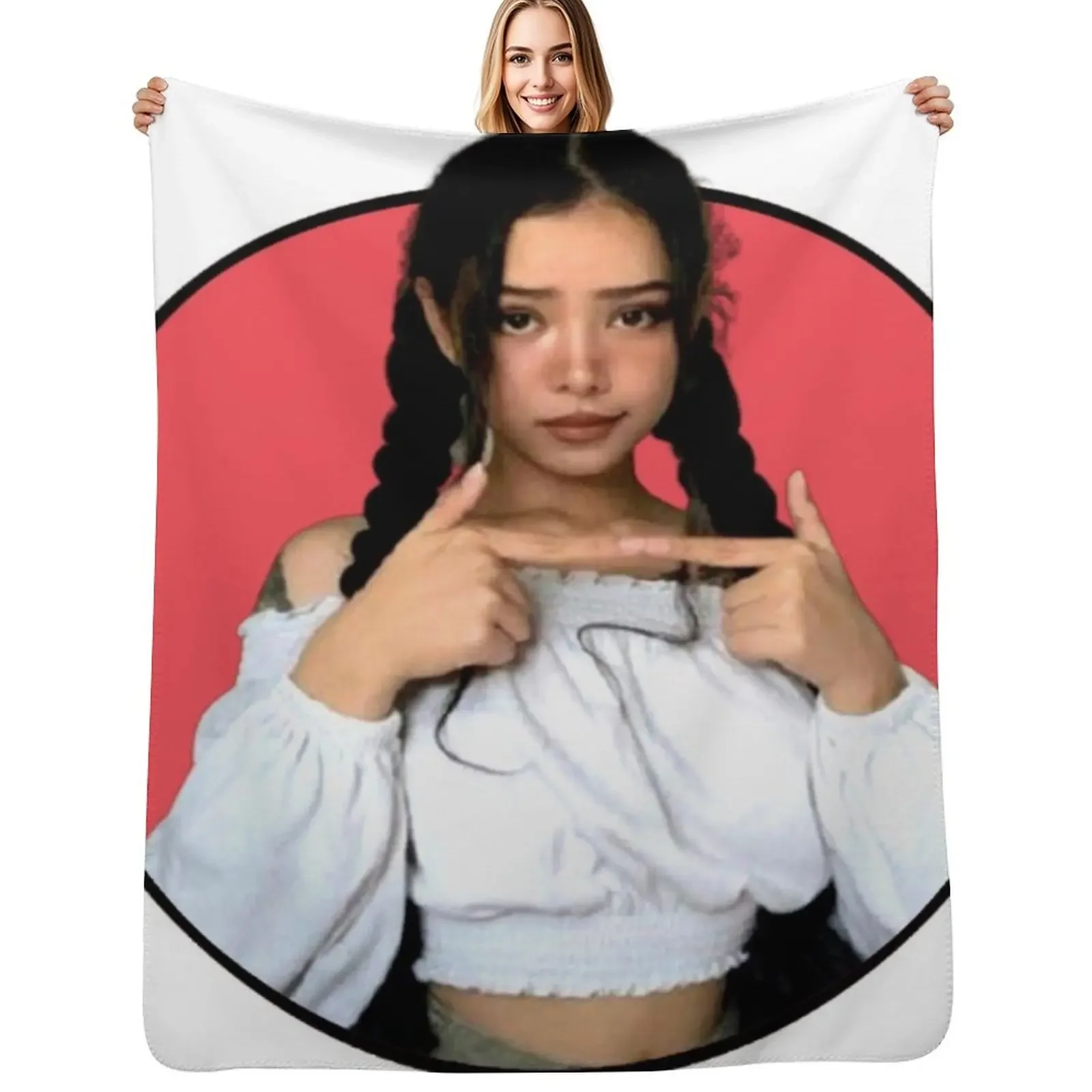 

Bella Poarch Throw Blanket Sleeping Bag Moving Quilt Large Blanket