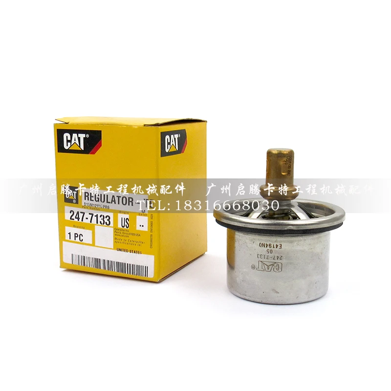 C9 Thermostat 247-7133 2477133For Excavator E330D 336D 336D2 340D2 Engine Temperature Regulator Parts