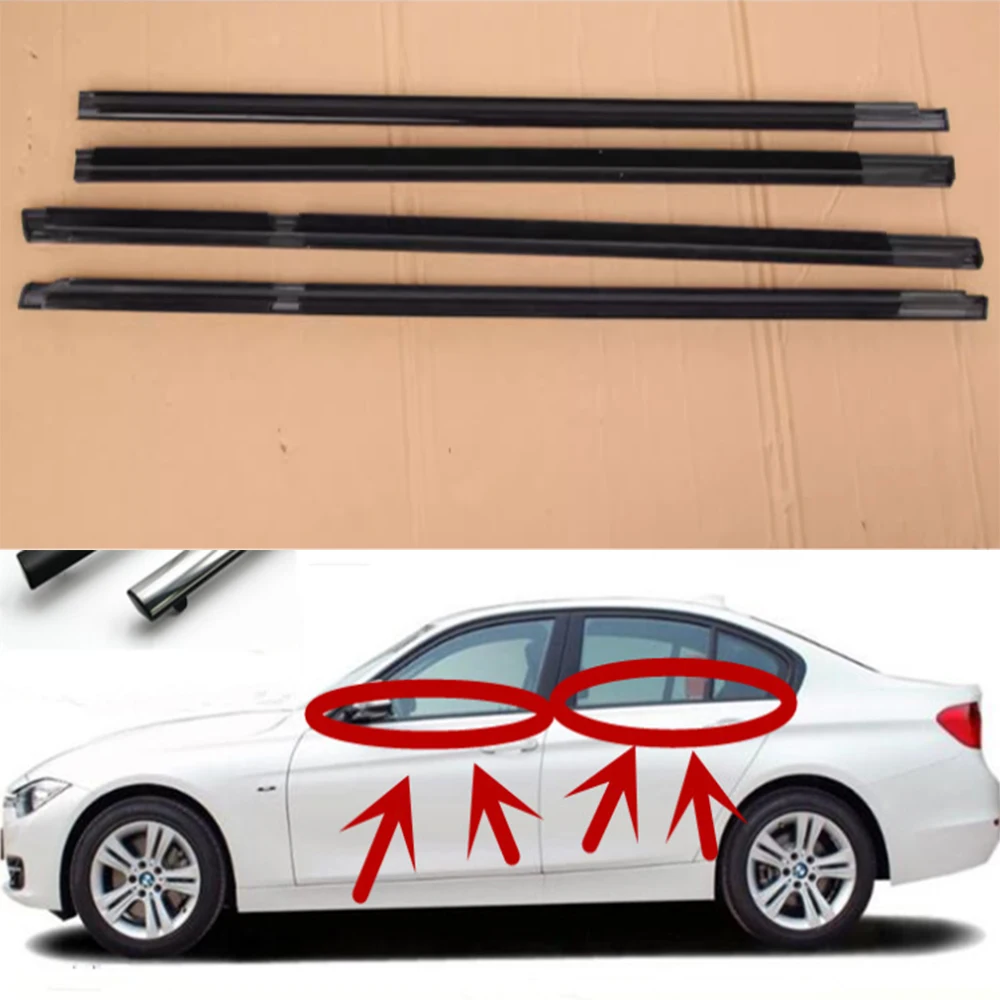 

For Chevrolet Cruze 2009 2010 2011 2012 2013 Car weatherstrips Window Moulding Trim Seal Belt Exterior Accessories 4pcs