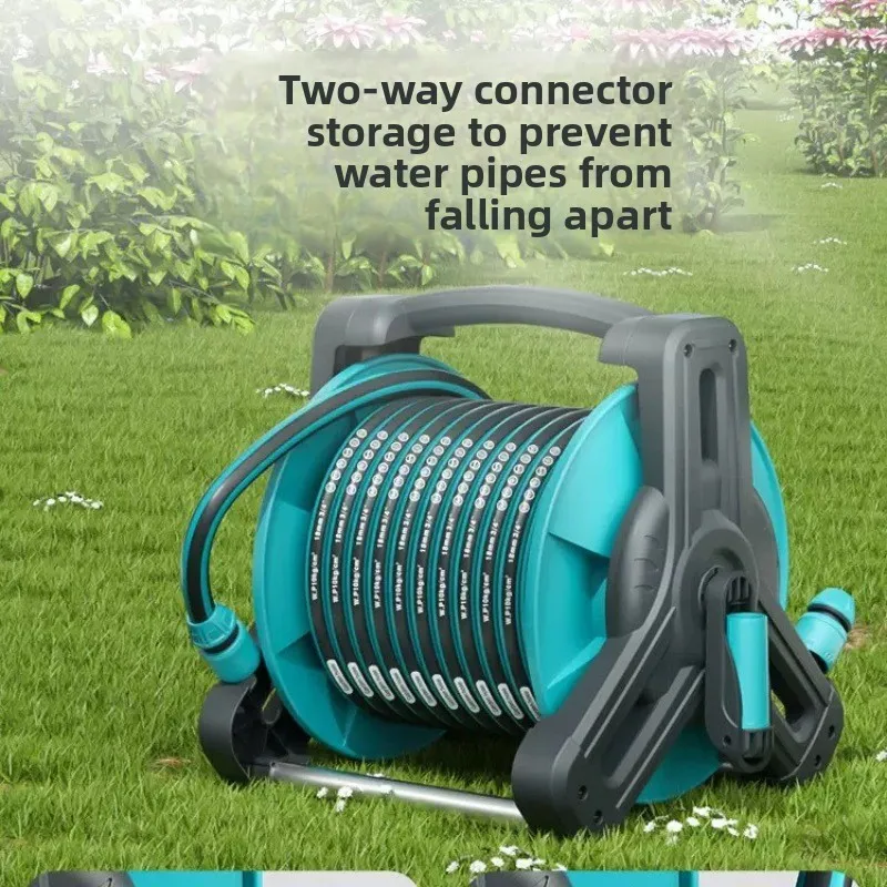 High Pressure Automatic Retractable Hose Reel Flexible Telescopic Water Pipe for Home Garden Watering Car Washing