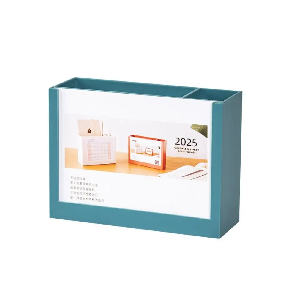 2025 Calendar Desk Calendar Organizers Creative Multi-Function Desktop Stationery Organizer Durable Reusable