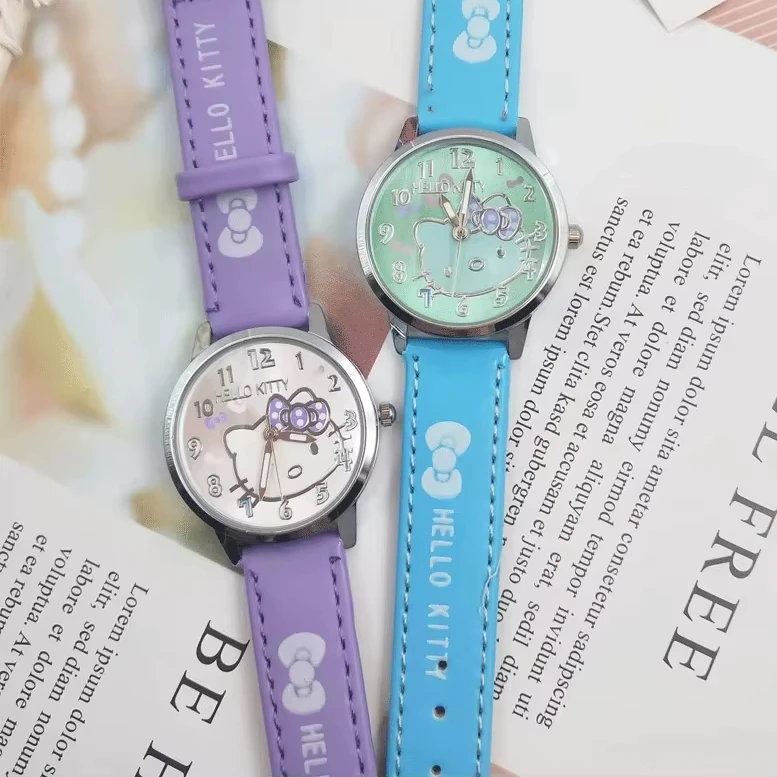 Sanrio Hello Kitty Kids Quartz Watch Girls Casual Waterproof Kawaii Cartoon Watch Fashion Wristwatch Perfect Birthday Gift - Image 3