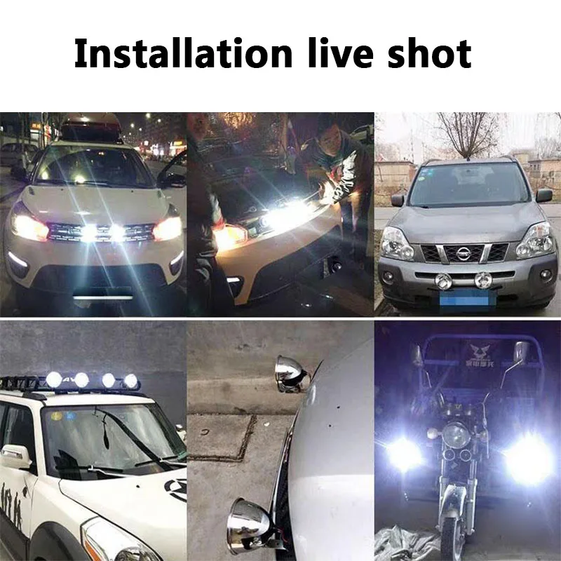 24/12V HID Lights Brightness Long Range Spotlights Truck Observation Headlights Off-road Vehicle Roof Lights Marine Searchlights