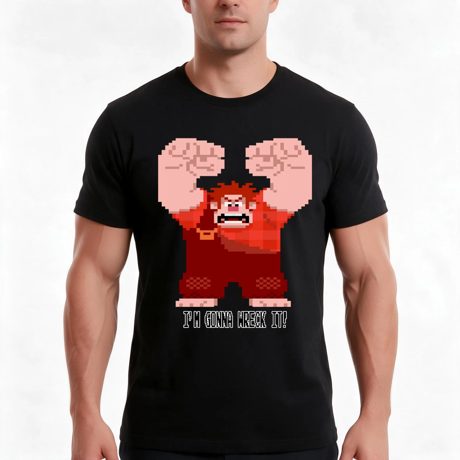 Wreck-It Ralph - Gonna Wreck It! T-Shirt Summer Casual Cotton Tee, Unisex Men Women