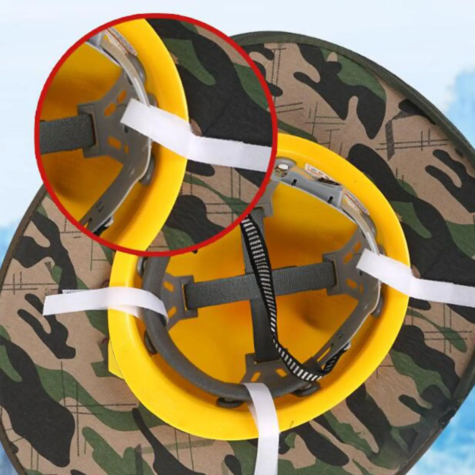 قبعة صلبة لظل الشمس لعمال البناء العاليين، شبكة واقية للرقبة، عرض 100 سم #5