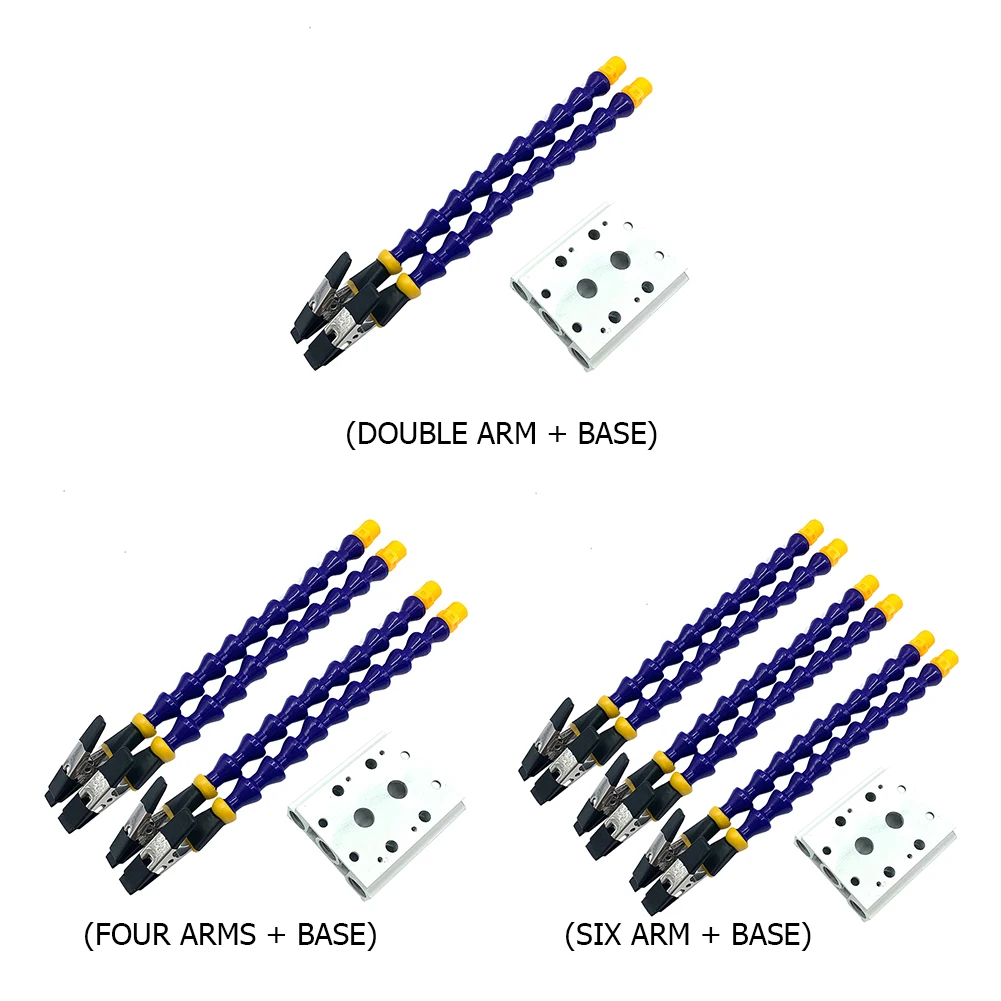 Flexibele Armen Clip Arm Solderen Helpende Handen Bureau Clip PCB Soldeerhouder 3X Vergrootglas met LED Lassen Derde Handje