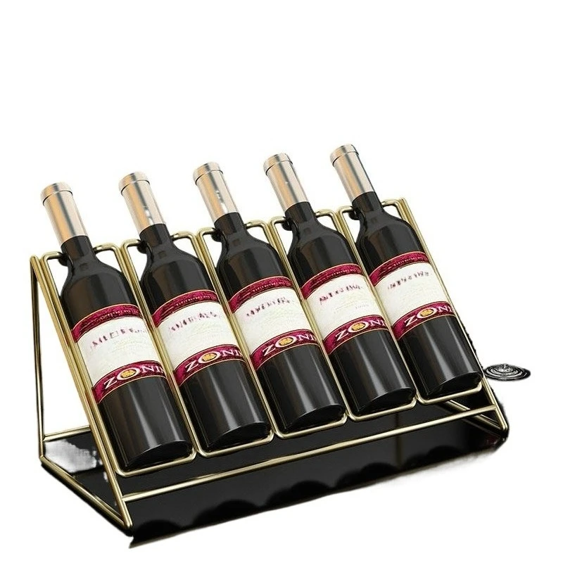 Creative wine racks, ornaments, household diagonal wine racks, light luxury wine bottle racks