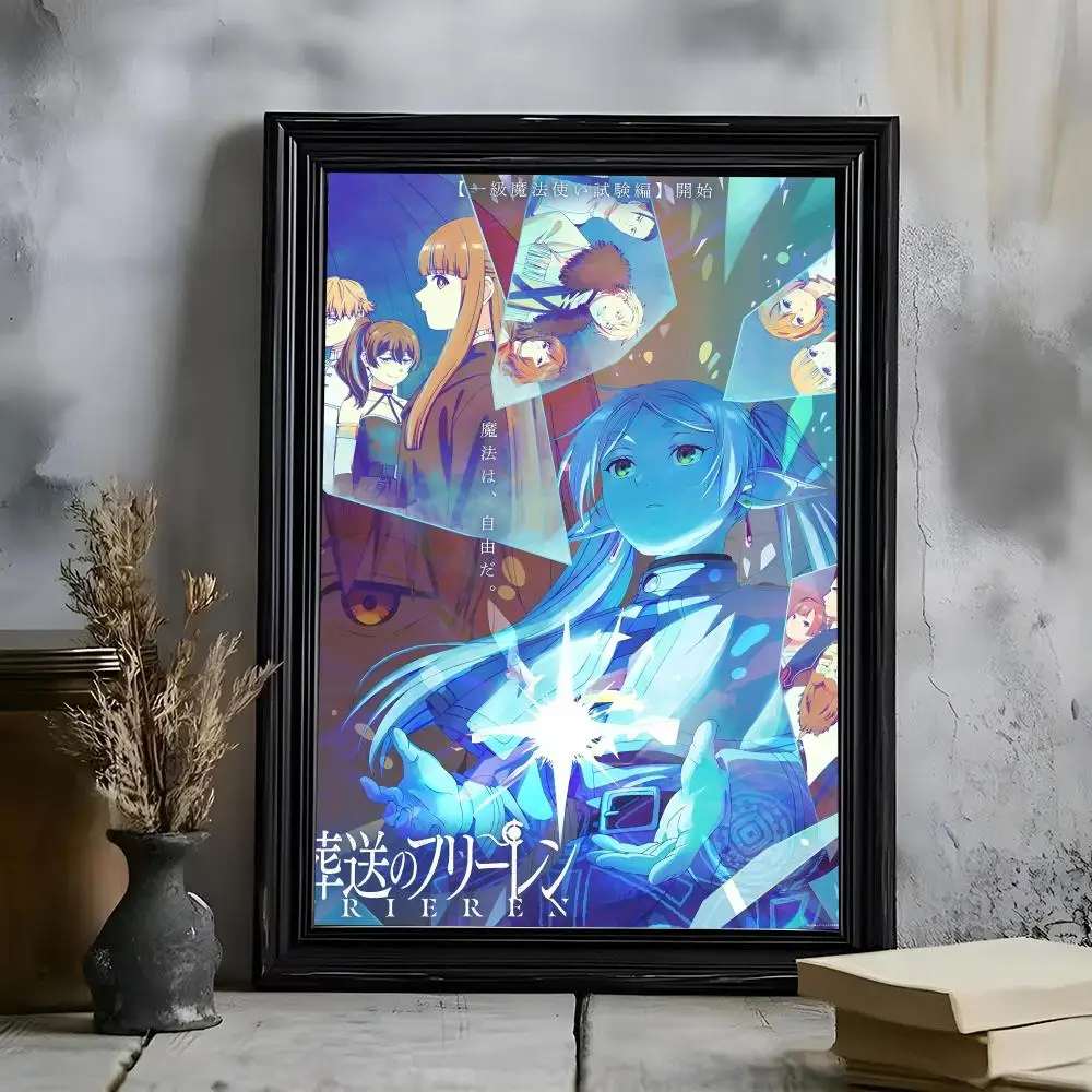 Anime Frieren Beyond Journeys-S End-MT Poster Poster HD Self Adhesive Waterproof Wall Art Ideal For Home Office Dorm Bedroom Gre