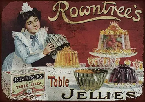 Rowntrees Vintage Retro Dekor Metall Blechschild