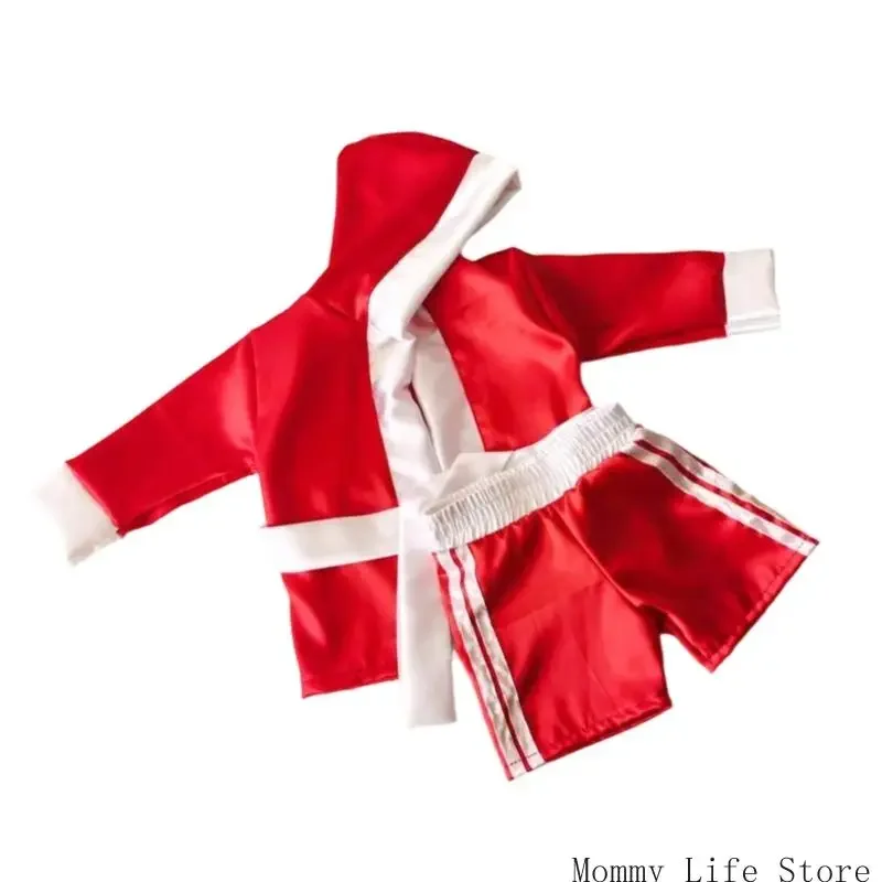 Infant Boxing Photography Attires Friendly Easy Wear Design Birthday Gift
