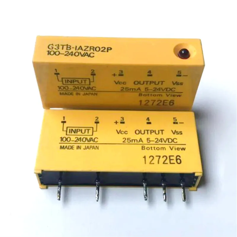 Solid state 5V 24V relay G3TB-IAZR02P G3TBIAZR02P 5VDC-24VDC 100VAC-240VAC 25mA 5PIN