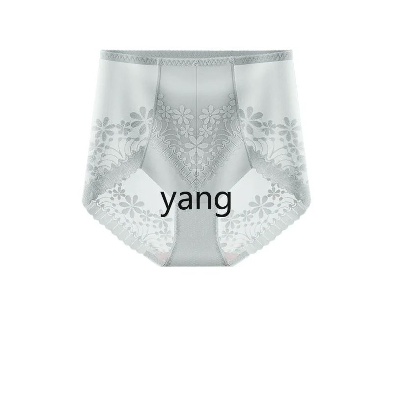 

LMM ice silk underwear women's seamless antibacterial high waist hip lift lace women's shorts