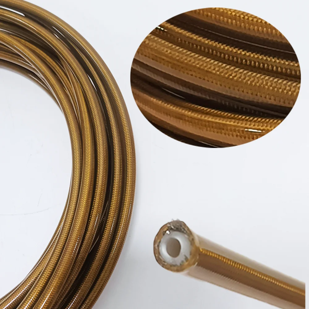 1M~10M Motorcycle Braided PU Stainless Steel PTFE Brake Pipe Line Hose Brake Line Gas Oil Fuel Tube Pipe Racing Brake Hose