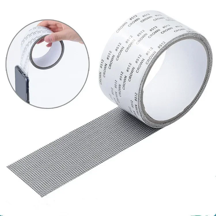 Strong Window Screen Repair Tape Self Adhesive Mesh Tape Net Door Fix Patch Covering Up Holes Tears Anti-Insect Mosquito Mesh