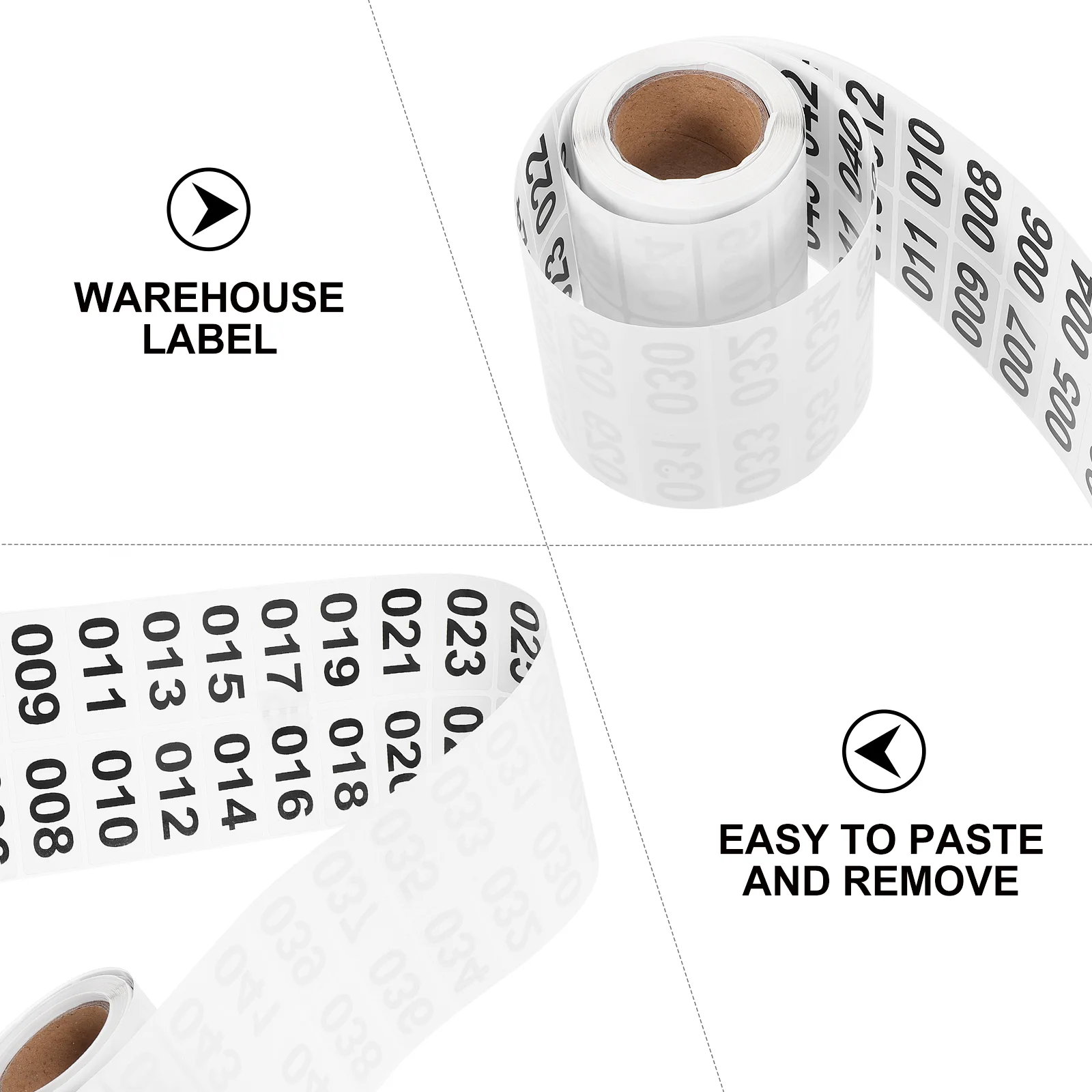 Stickers Waterproof Number Pasters Decor Warehouse Desk Useful Serial Heat Sensitive Sign Label