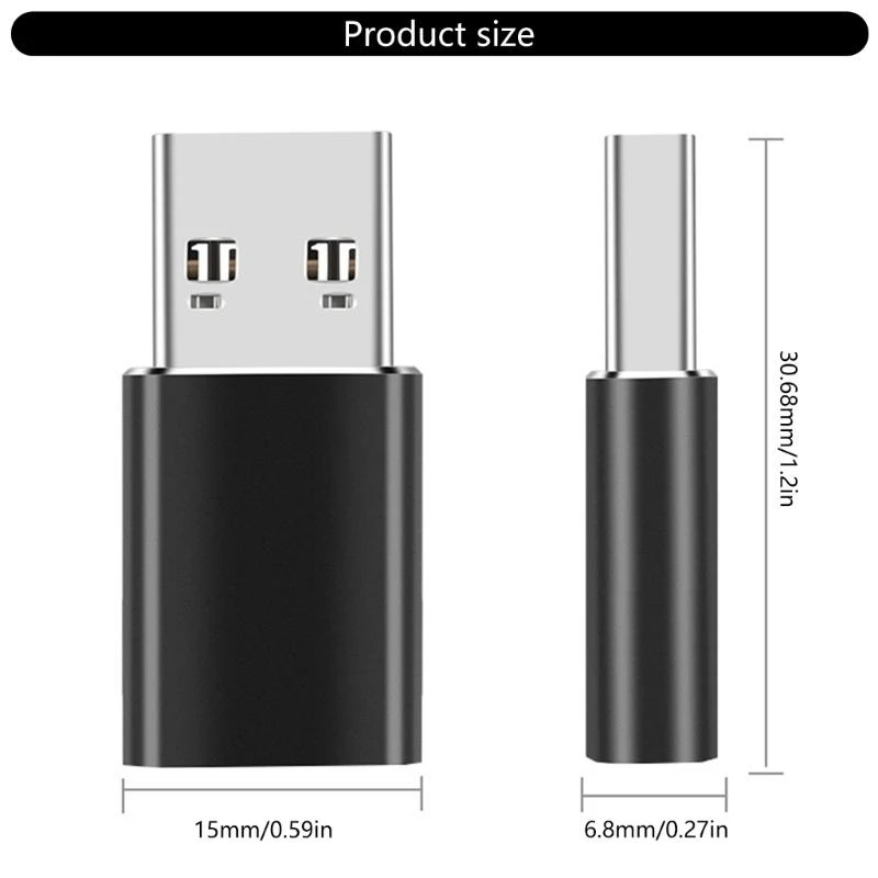 

Efficient USB 3.2 Male To Type C Female Adapter Conversion Head For Quick Data Synchronization Power Extended Durability