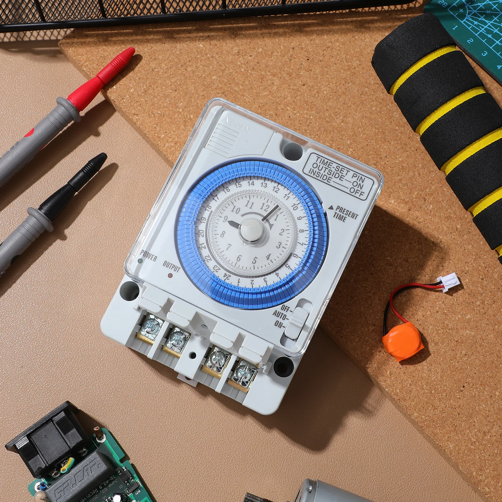 

Mechanical Timer White Portable Precise Timer for Kitchen Cooking Baking Home Use Mechanical Countdown Switch