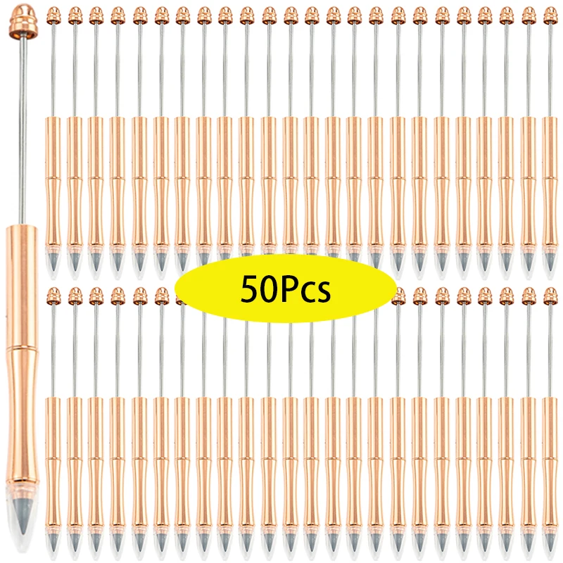 50Pcs 금속 연필 구슬 추가 Inkless 연필 영원한 교체 가능한 머리 비 더러운 손 연필