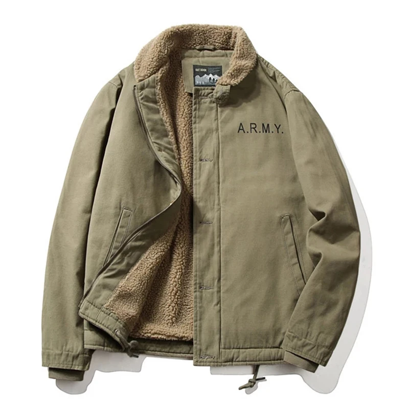 

Кашемировая зимняя куртка для мужчин, утепленная теплая подкладка, верхняя одежда, мужская ветровка, военная куртка-бомбер, Мужская идентичная куртка