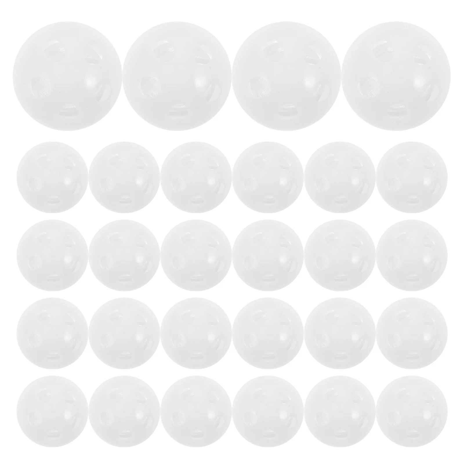 30 قطعة صوت الرضع الأبيض حشرجة الموت إدراج للطفل صانع الضوضاء خفيفة الوزن تهز جرس البلاستيك squeaker Diy بها بنفسك دمية