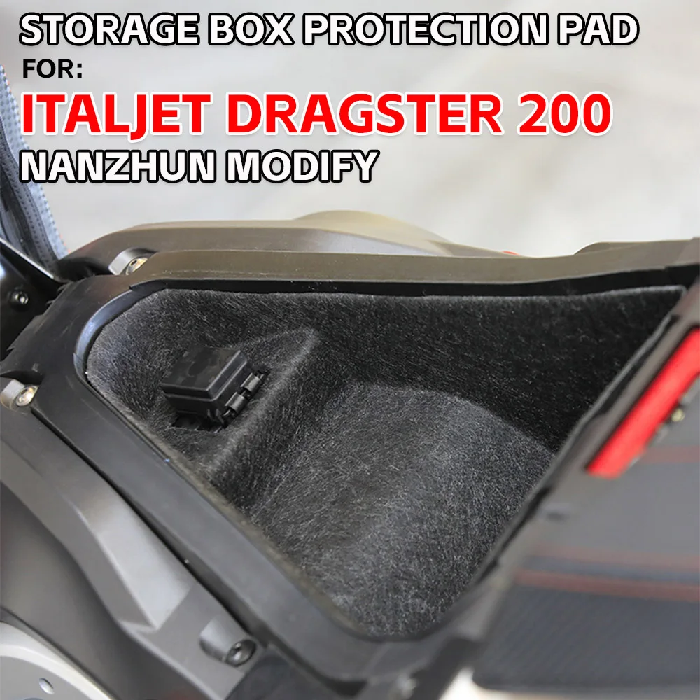 

For ITALJET Dragster 200 Dragster200 Motorcycle Rear Trunk Inner Cushion Seat Bucket Storage Luggage Box Liner Pad Protector