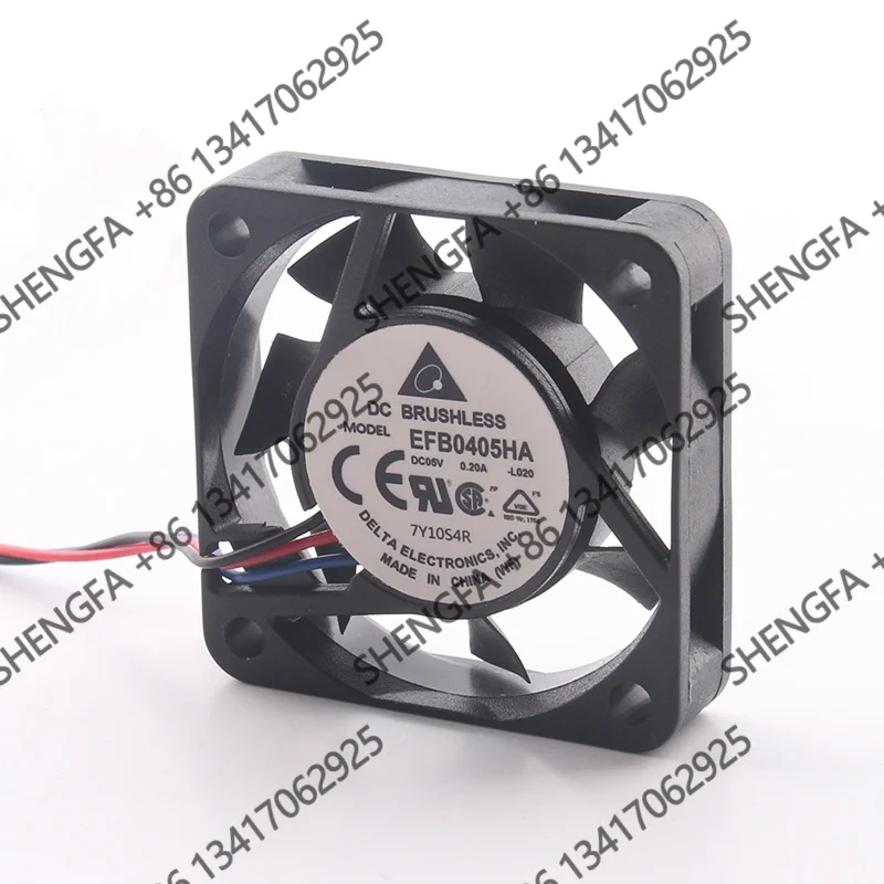 cooling fan three-wire EFB0405HA Delta 12V 24V 48V AC EC 4010 40X40X10MM 4CM monitor Server power Supply Double ball DC 5V 0.20A