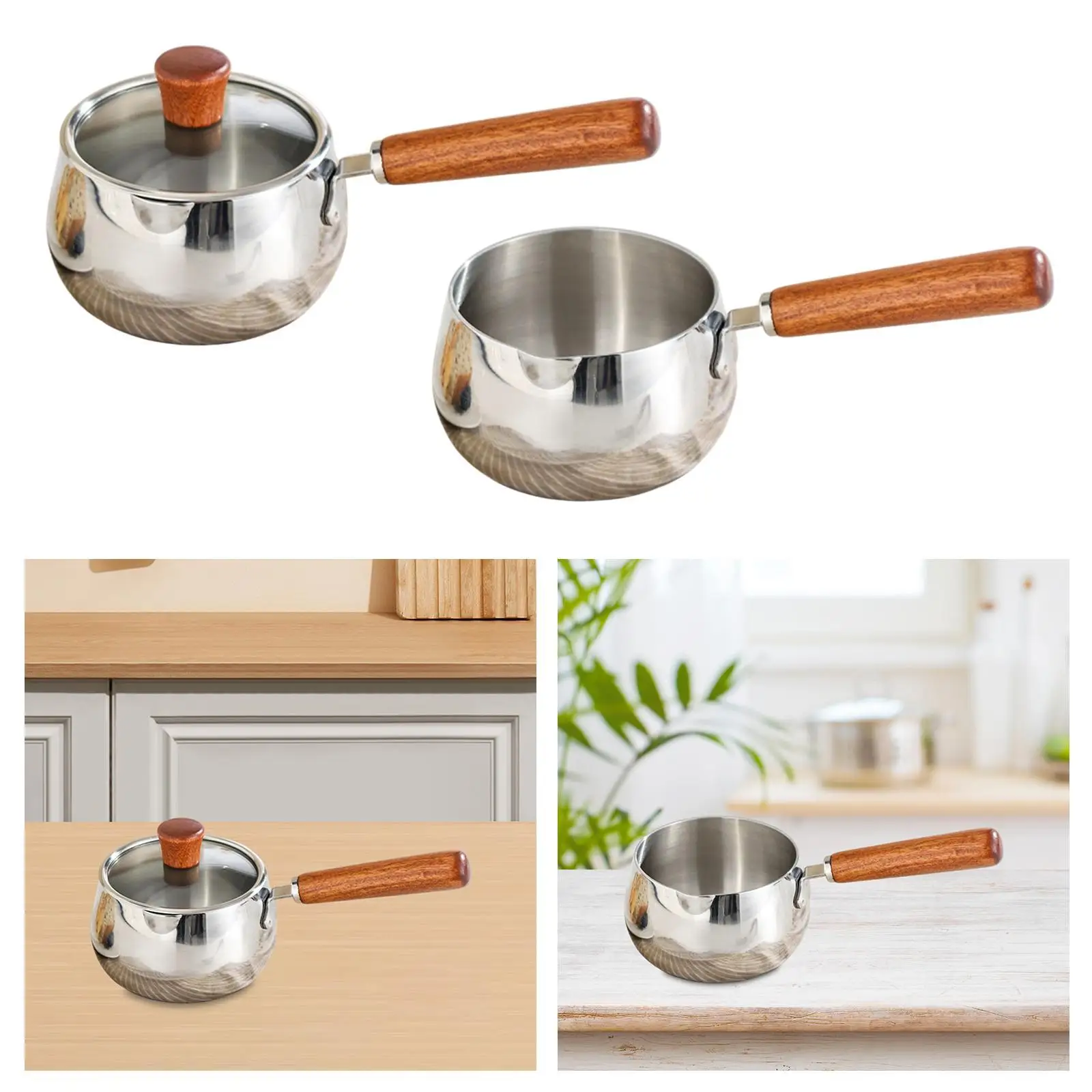 

Milk Pan Portable Universal Baby Soup Pot for Camping Hiking Indoor Outdoor