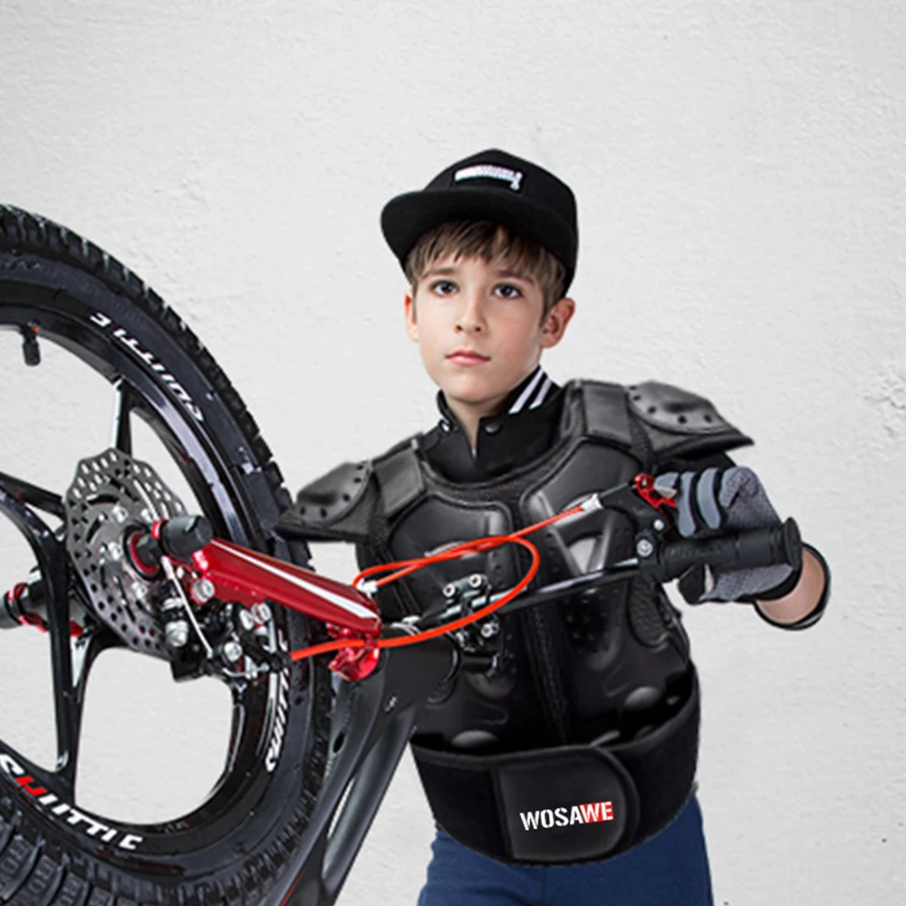 WOSAWE-Chaqueta de armadura para niños, equipo de protección para el pecho, la columna vertebral, Motocross, monopatín, Moto, Equipo de Motocicleta,