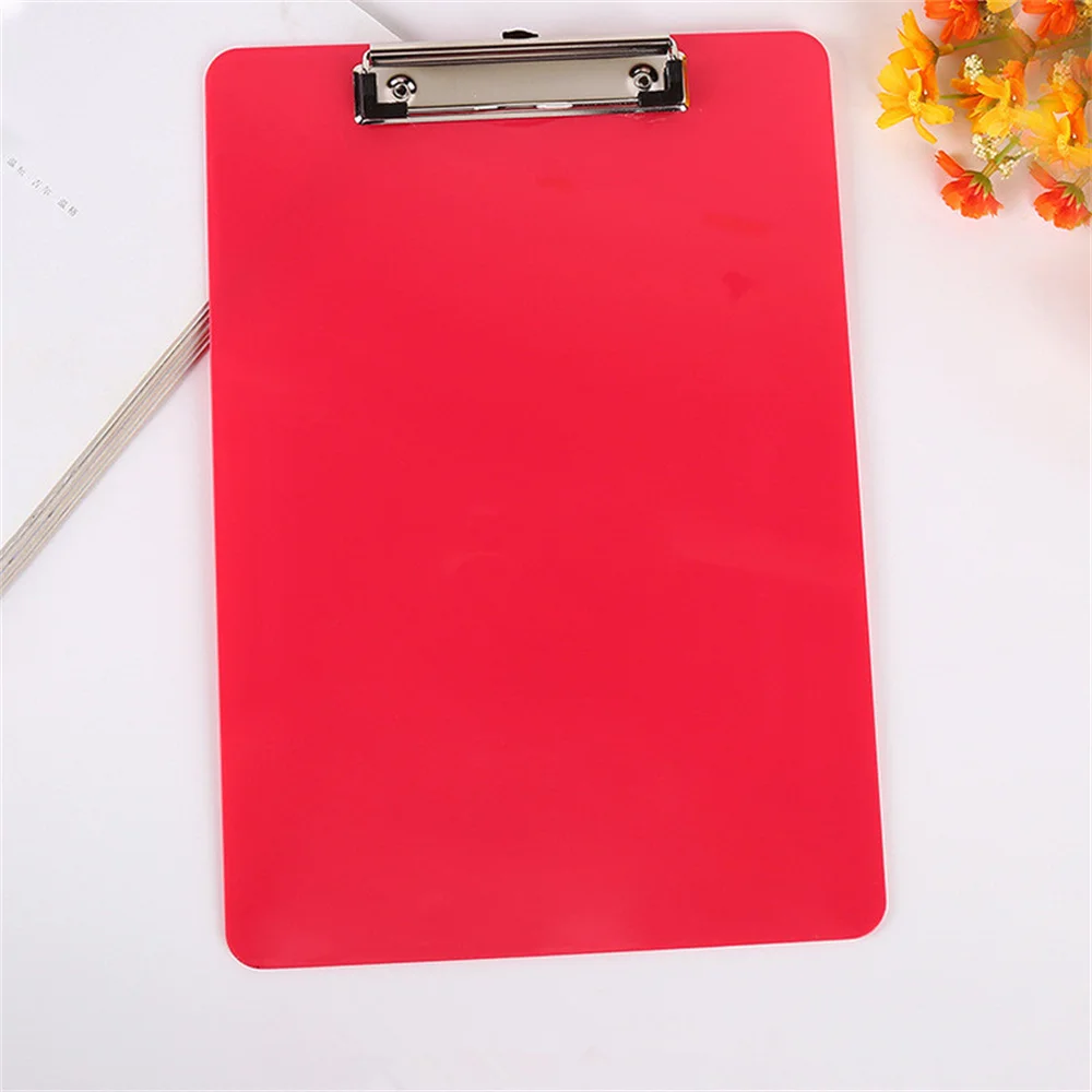 A4 Plastic Clipboard Holds Memo Pad Clip Board Loose-leaf Notebook File Writing Clamps Pad Paper Holder Office School Supplies