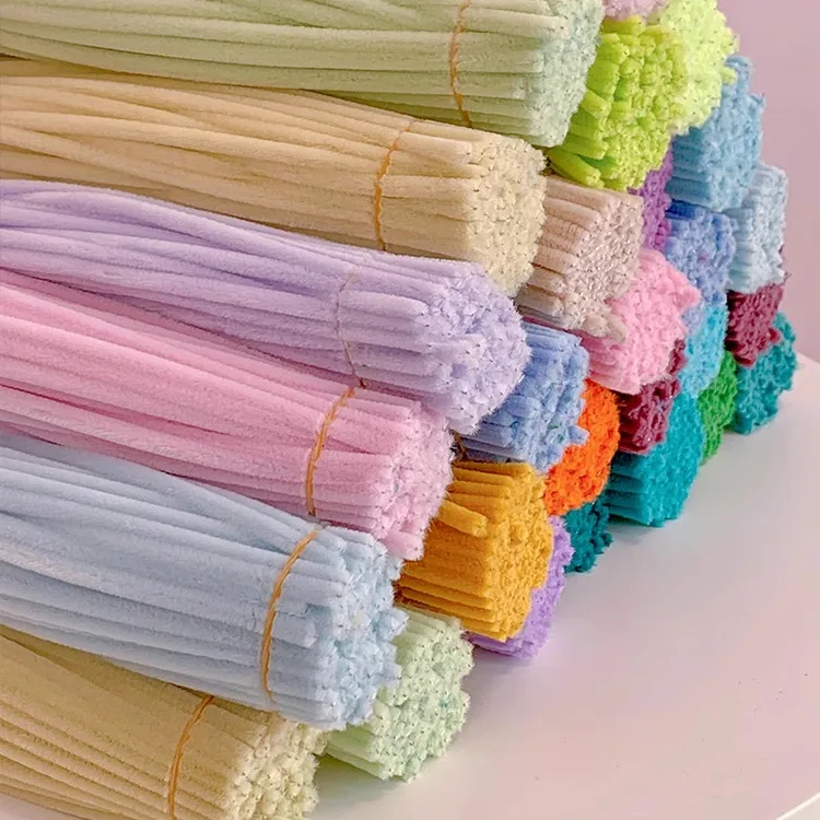 100/500/1000 Stück Pfeifenreiniger, Chenille-Stiele, 30,5 cm, Bastelbedarf, Großpackung für DIY-Kunst- und Bastelprojekte, kreatives Geschenk