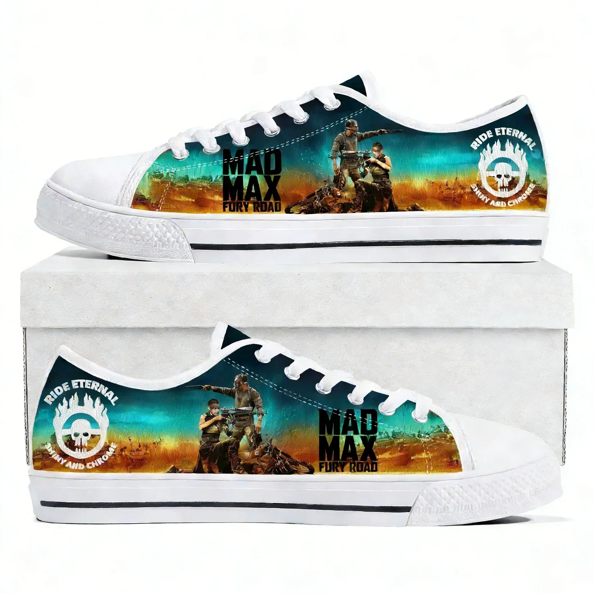 

Mad Max Fury Road Low Top Sneakers Mens Womens Teenager High Quality Tom Hardy Canvas Sneaker couple Casual Shoes Custom Shoe