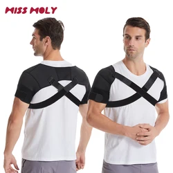 Double shoulder Support Back Posture Corrector Belt Adjustable Clavicle Spine Back Lumbar Posture Correction Criss Cross Band