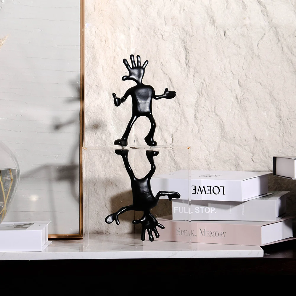 

Elegant Handcrafted Custom Design Project Use Modern Abstract Figurine Sculpture Interior Home Decor Items for Living Room Art