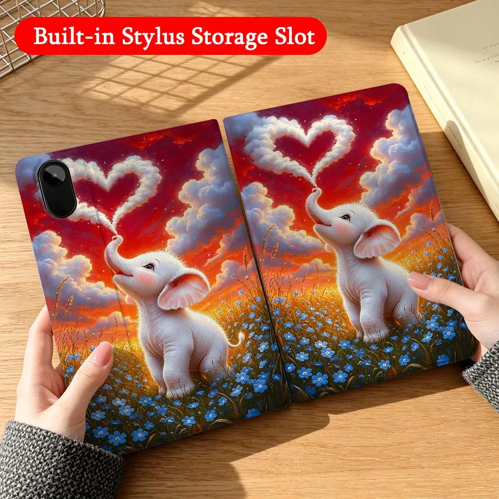 

Cartoon Elephant Monkey For Xiaomi Poco Redmi K Pad 5 6 7 7S 8 Mini SE Pro 11 12.1 12.5 11.2 14 8.8 inch Foldable Tablet Case