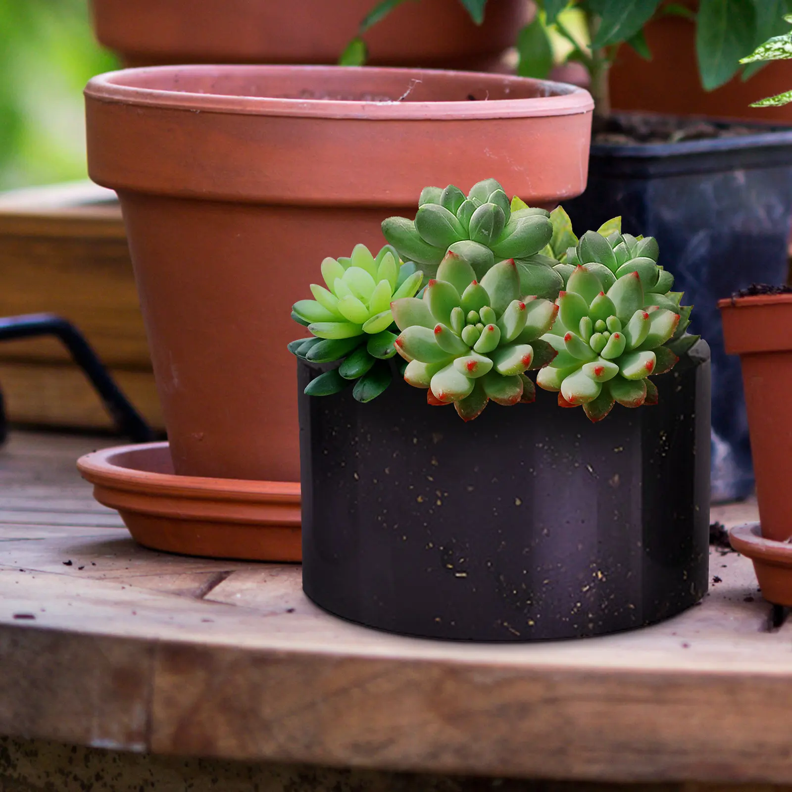 

1pc Silicone Crystal Epoxy Flowerpot Mold For Diy Mini Planter Succulent Bonsai Resin Casting Mould Plant Holder Sculpture Craft