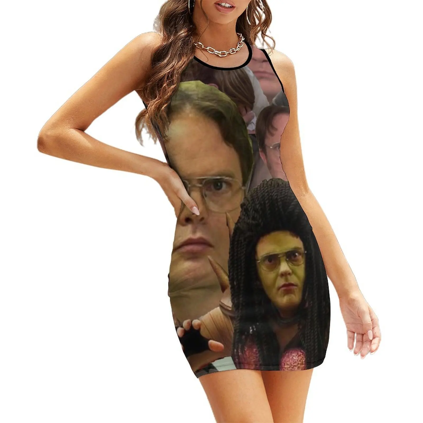 

Dwight K. Schrute Sleeveless Sundress Dress women Woman fashion clothes for women