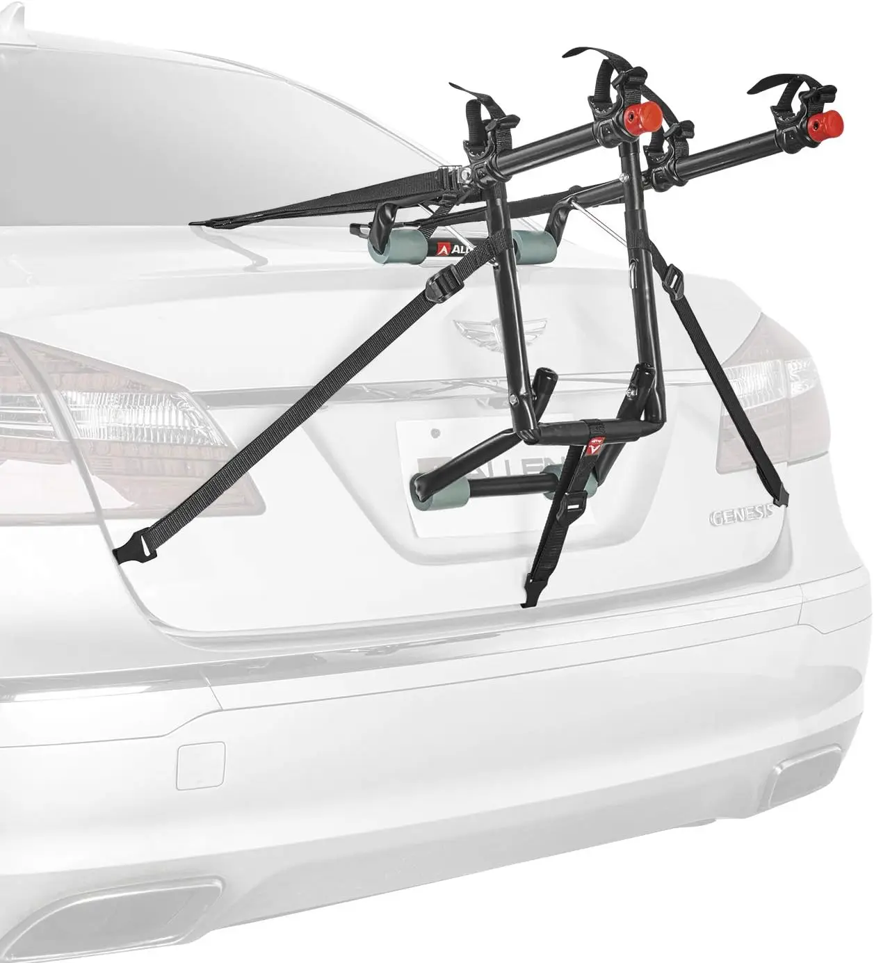 Universal 2-Bike Rack with Adapter Bar for Sedans, SUVs, and More - Easy Install & Secure Transport