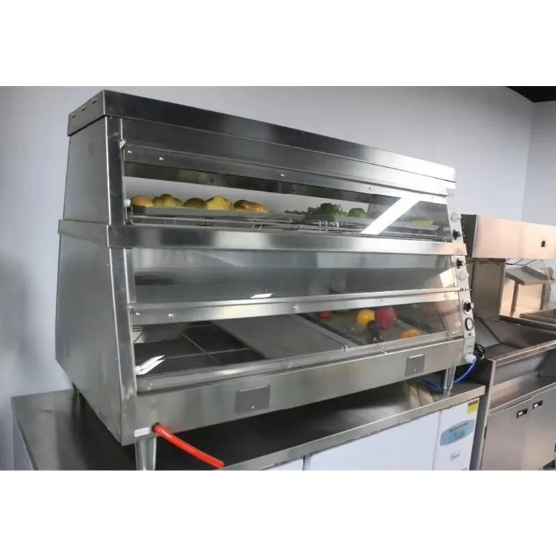 High Quality Stainless Steel Electric Food Display Warmer / Warming Showcase 1200 10L Capacity 2500W Power xyl
