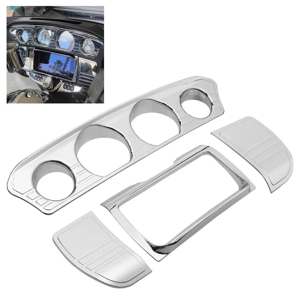 

For Harley Electra Street Glide Ultra Limited 2014-UP Motorcycle Inner Fairing Gauge Panel Trim Switch Panel Accents Cover