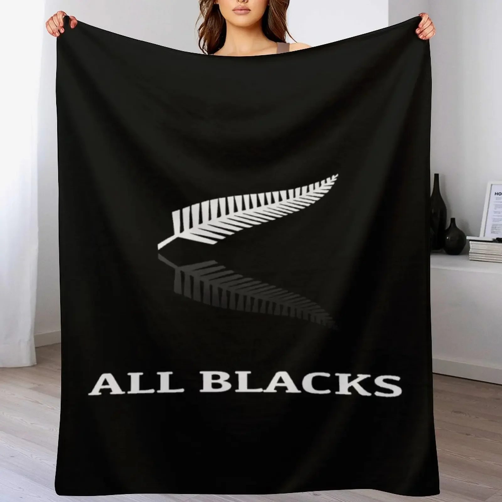 

New-Zealand RUGBY plaid Throw Blanket Shaggy Personalized Gift For Sofa Thin Blankets