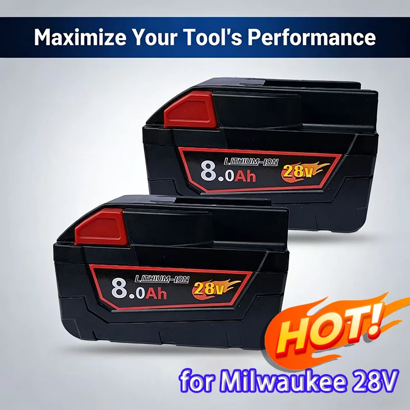 

Литий-ионный аккумулятор 28В 6.0Ач для MILWAUKEE M28 V28 Power 48-11-2830 28-вольтовый беспроводной