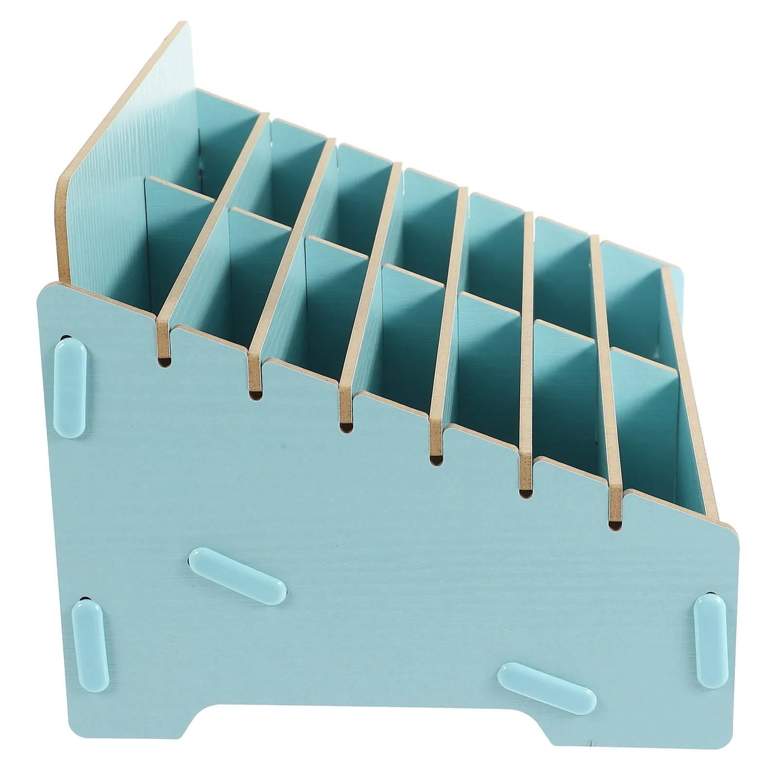 

14pcs Wooden Cell Phone Storage Box Classroom Desktop ganizer Strong Load Bearing 14 Grid Phone Holder for