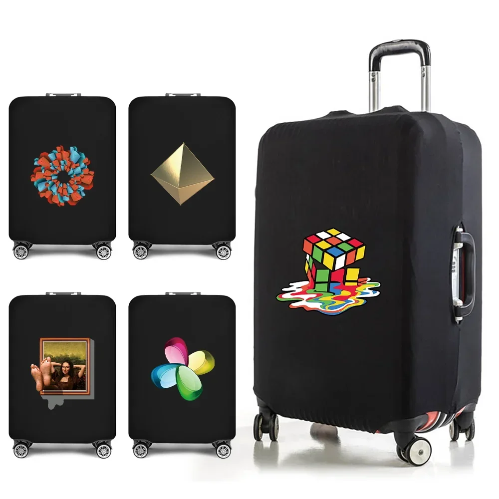 Travel Essentials Bags and Suitcase Cover for 18-32 Inch 3D Print Trolley Case Traveling Accessories Carry-ons Luggage Covers