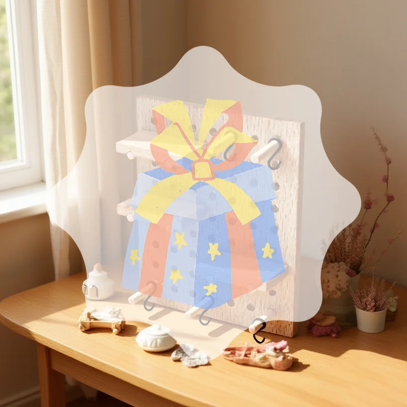 1:12 Dollhouse Miniature Wall Storage Rack Perforated Board Furniture Home Model Decor Toy Doll House Accessories