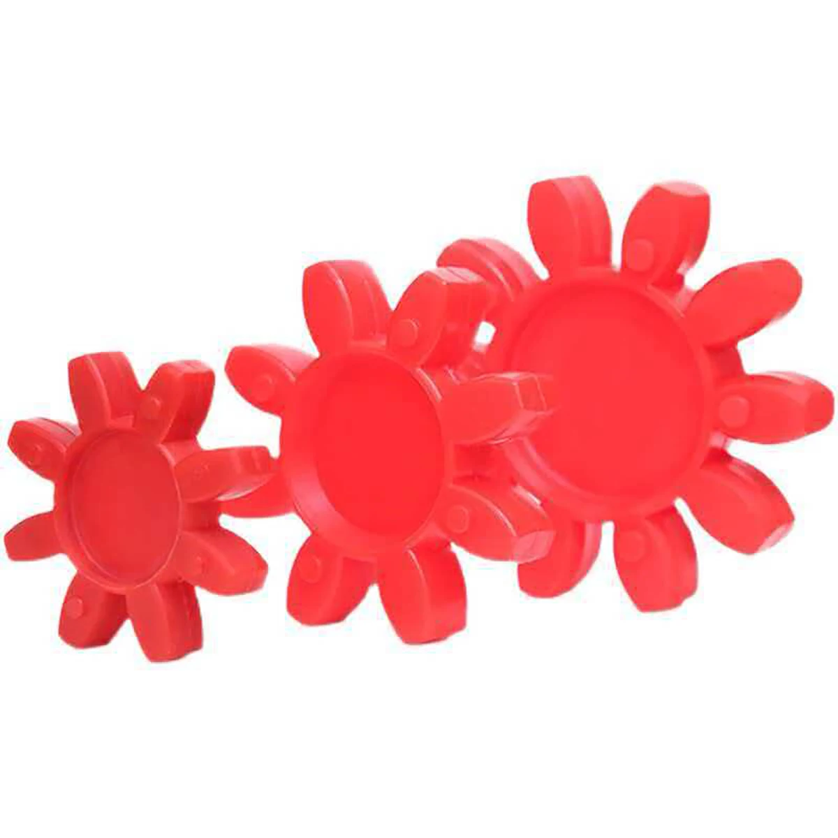 Red Polyurethane(PU) Shock Absorber Pad Elastic Cushion Pad Hexagonal/Octagonal Solid Plum Blossom Pad Star Coupling GS10-75